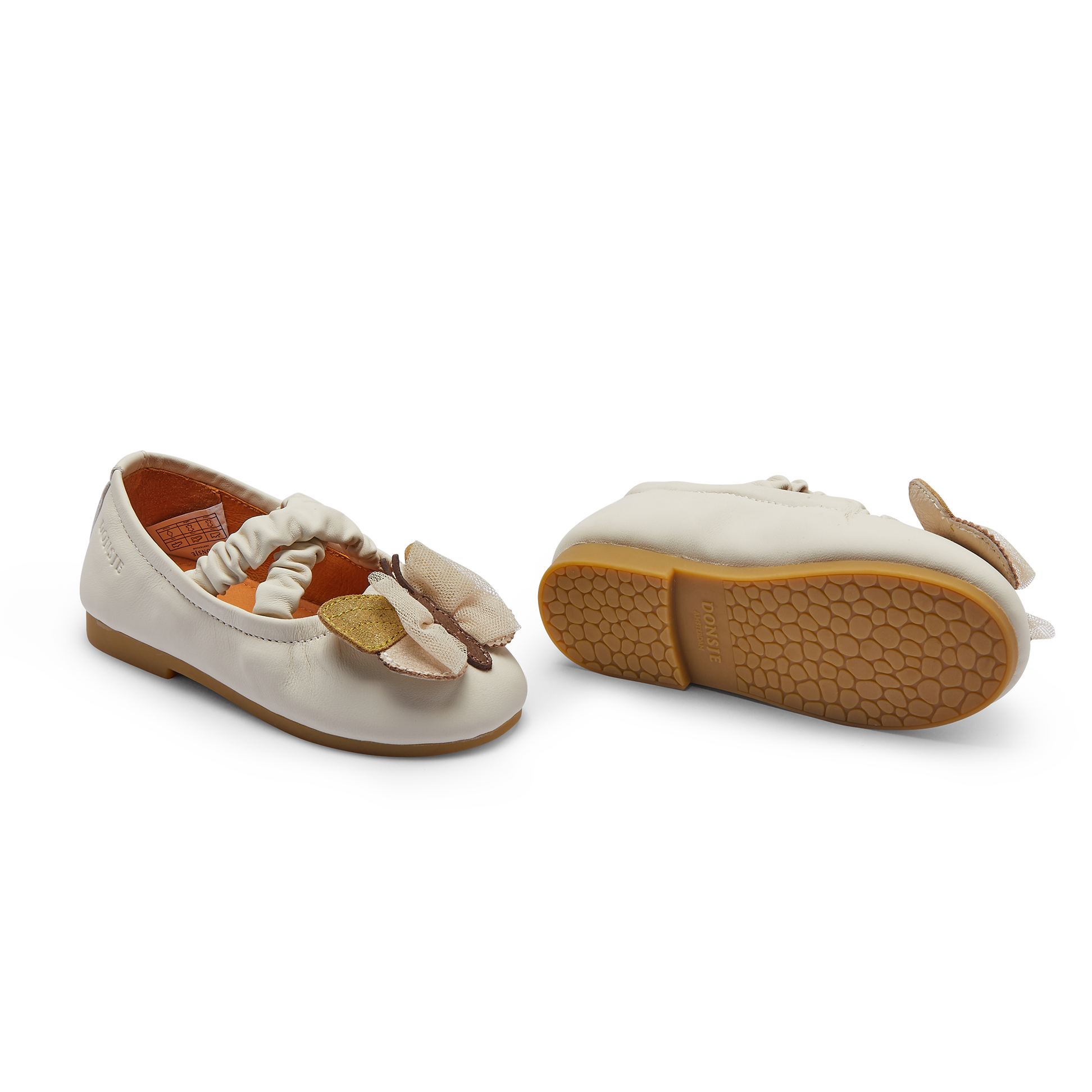Mileni Ballerinas | Cream Sheep Leather