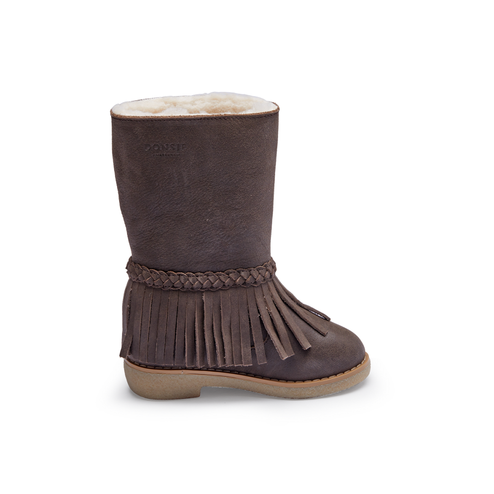 Daffy Boots | Dark Brown Leather