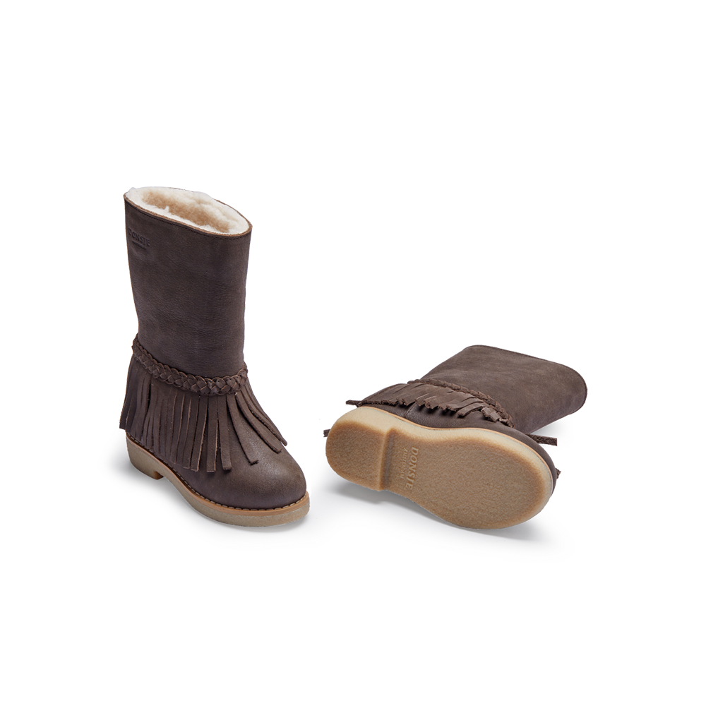 Daffy Boots | Dark Brown Leather