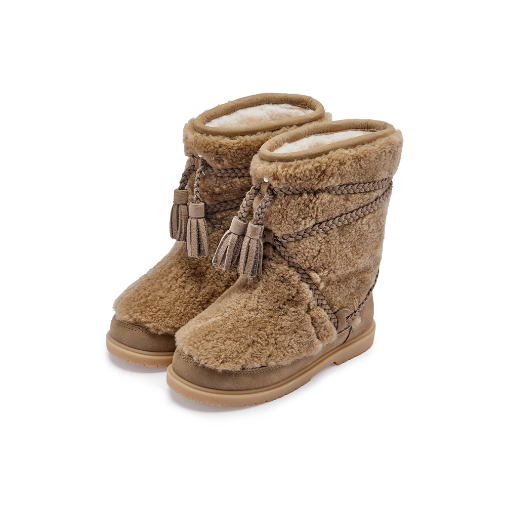 Myril Boots | Stone Sheep Wool