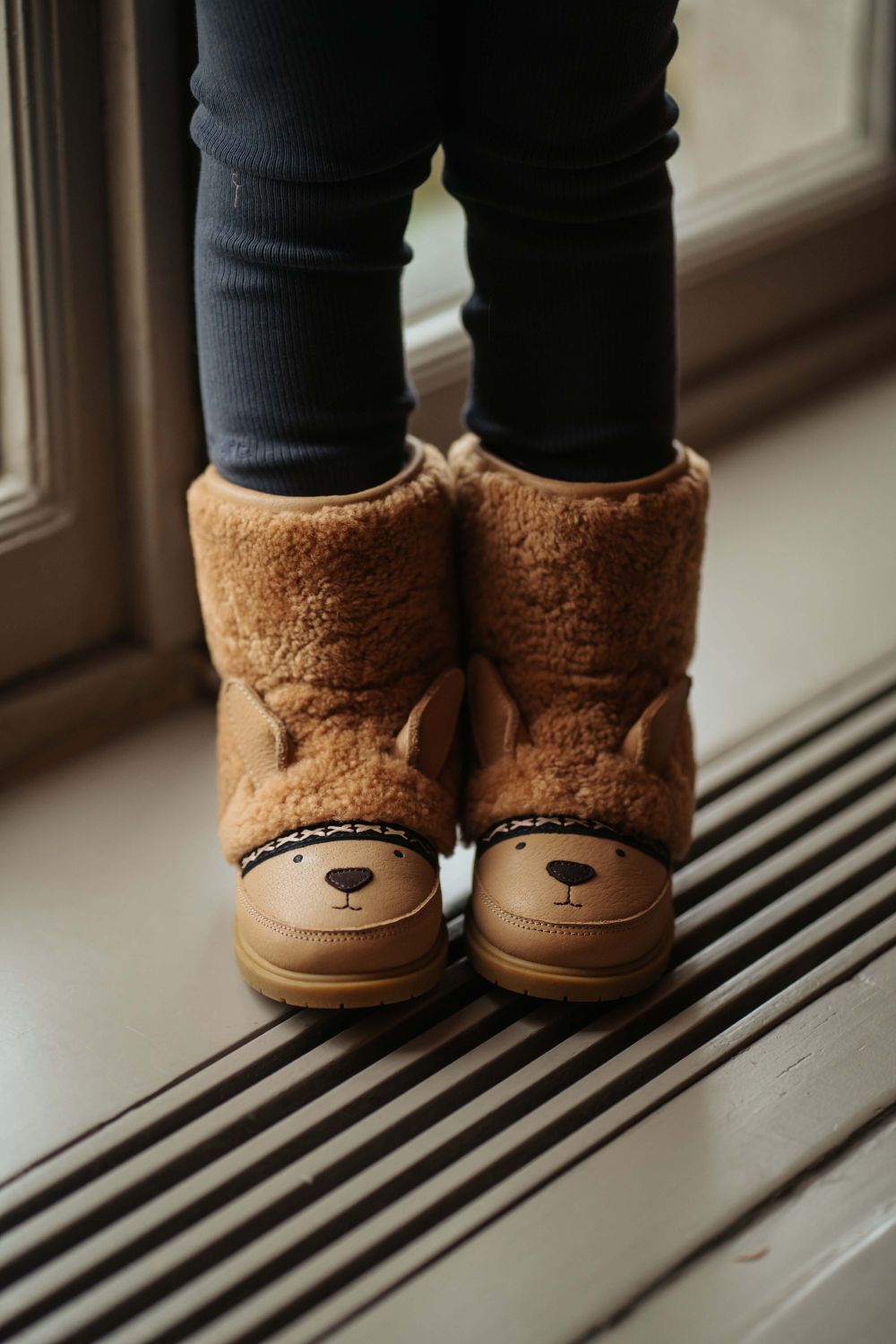 Wadou Boots | Alpaca | Beige Curly Sheep Wool