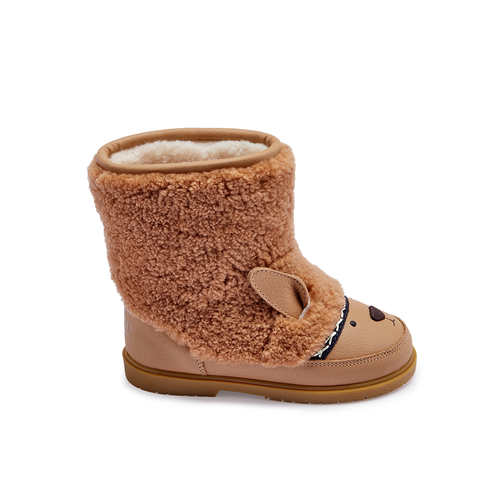 Wadou Boots | Alpaca | Beige Curly Sheep Wool
