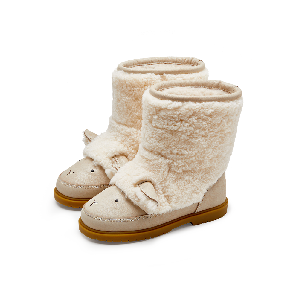 Wadou Boots | Lammy | Off White Curly Sheep Wool
