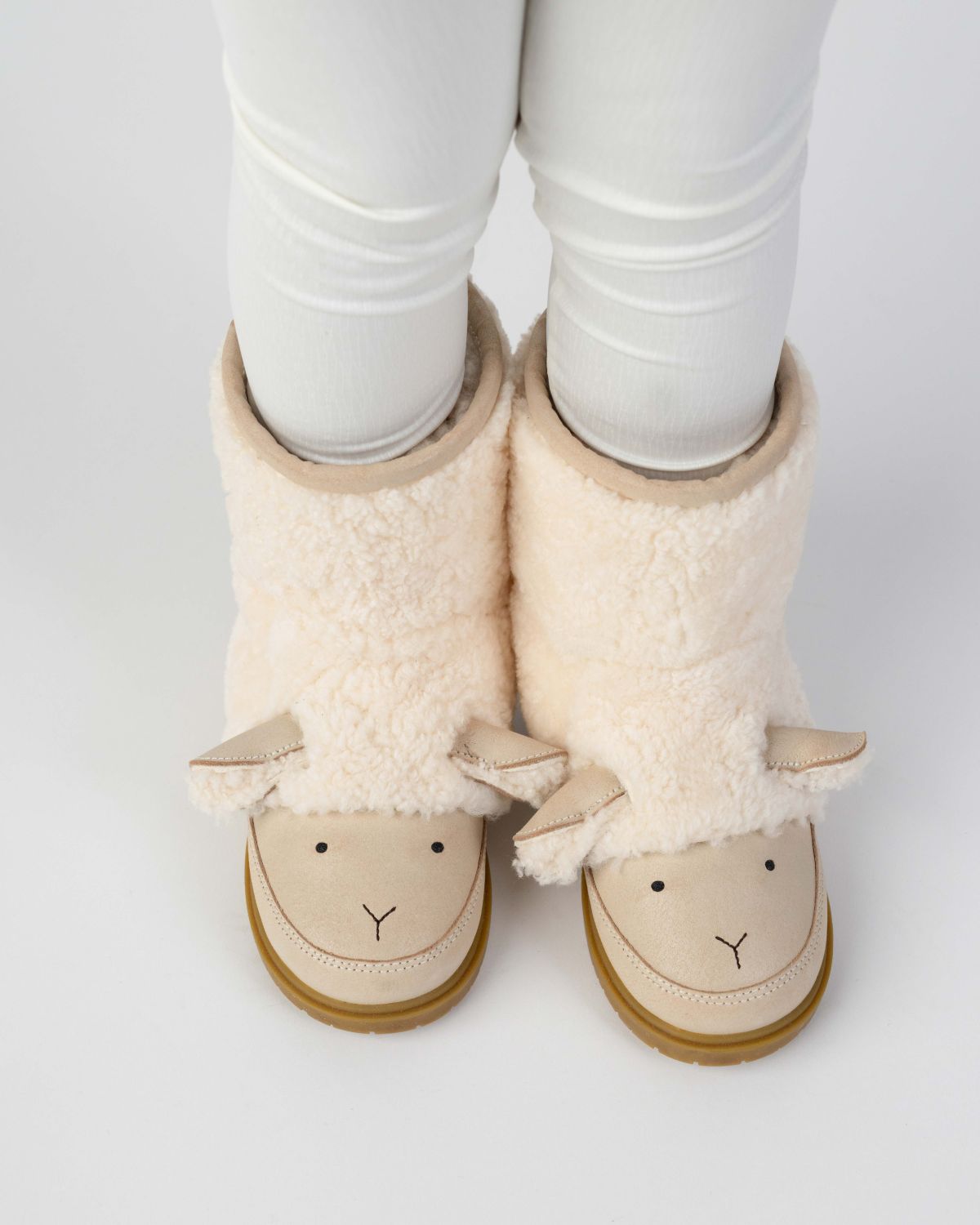 Wadou Boots | Lammy | Off White Curly Sheep Wool