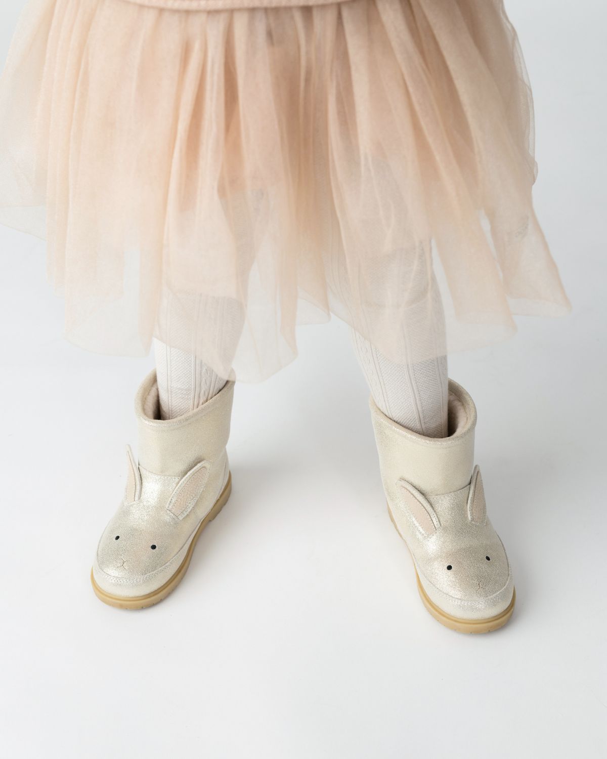 Xelly Boots | Bunny | Silver Metallic Leather