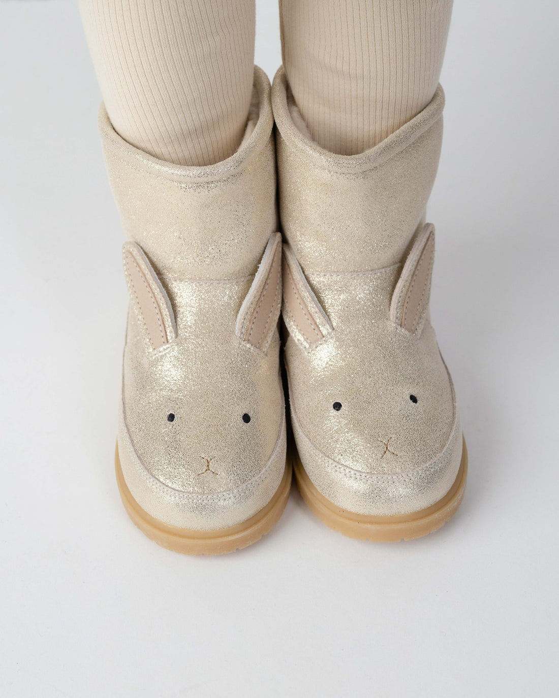 Xelly Boots | Bunny | Silver Metallic Leather