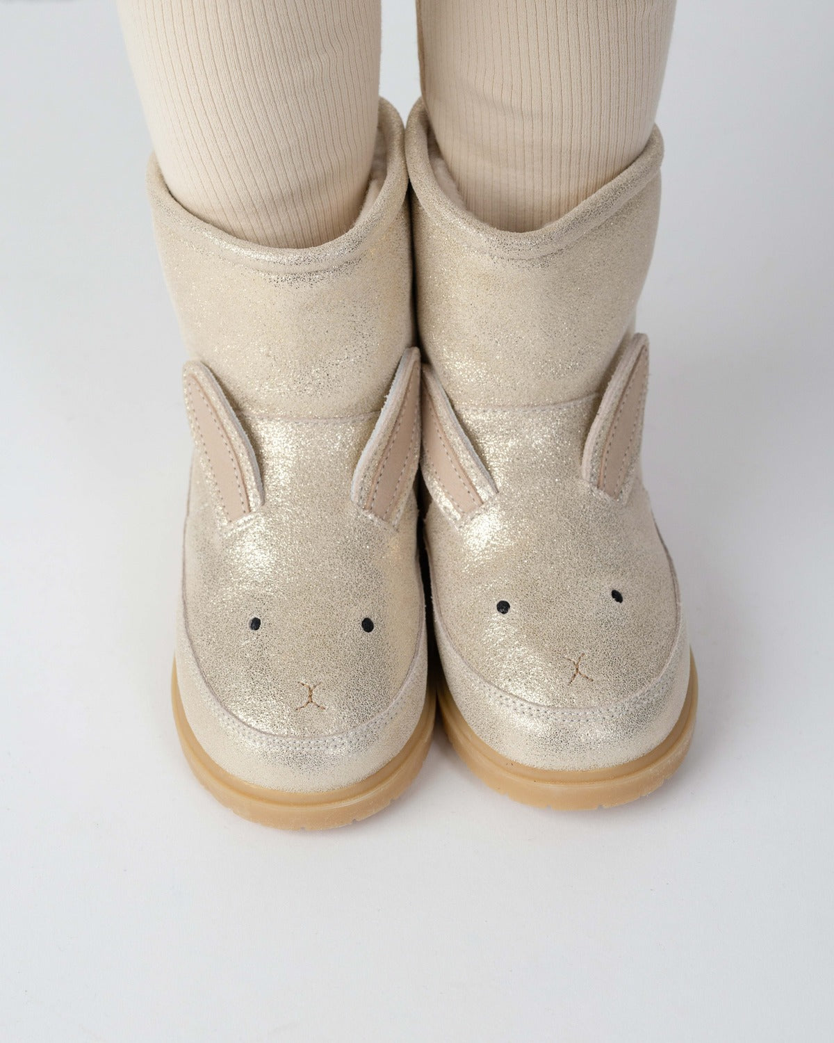 Xelly Boots | Bunny | Silver Metallic Leather