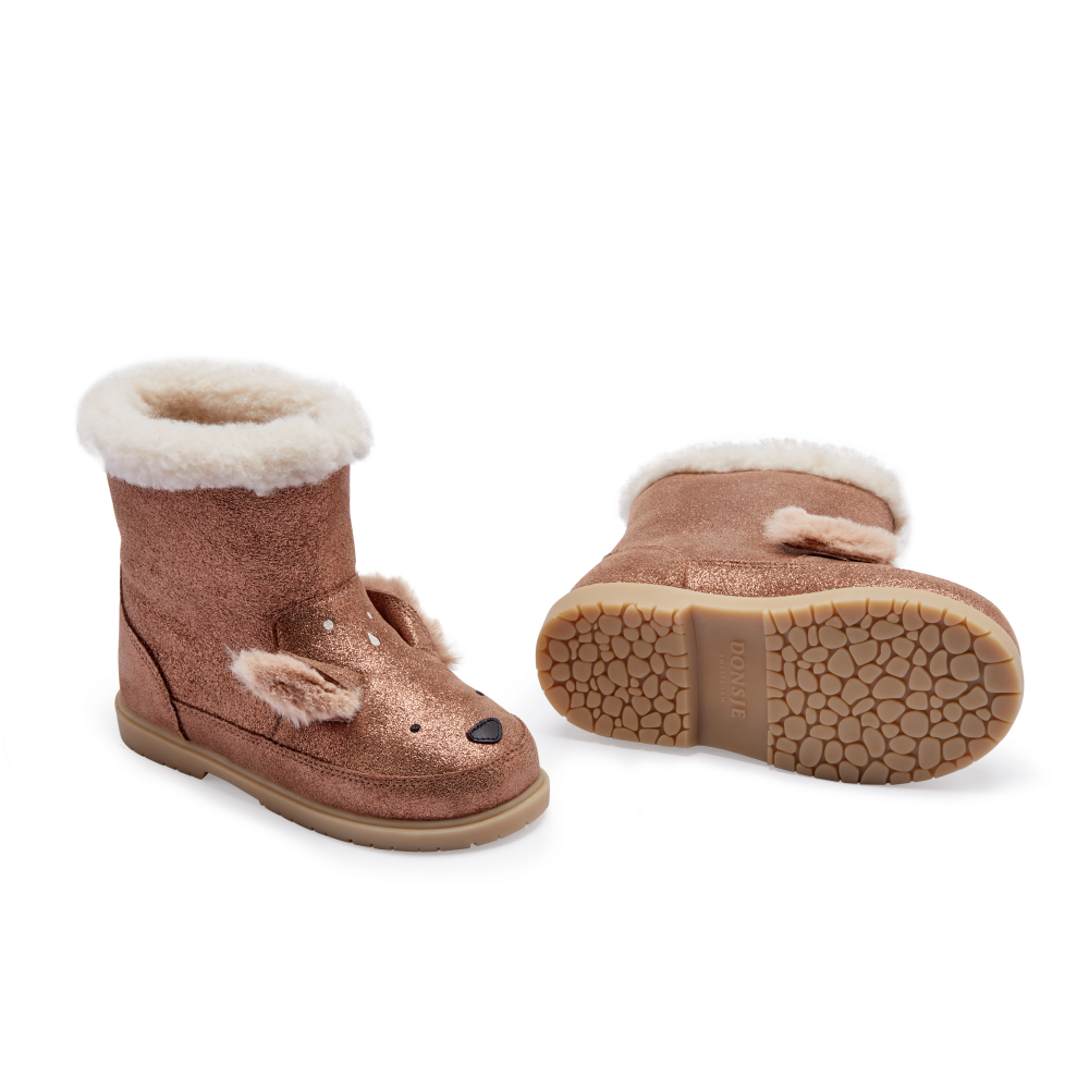 Eloniek Boots | Deer | Bronze Metallic Leather