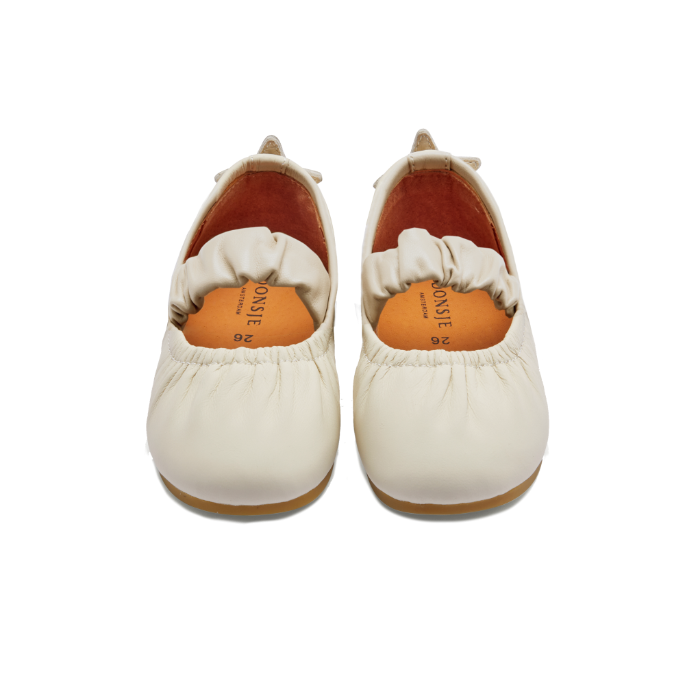 Lauran Ballerinas | Shooting Star | Cream Sheep Leather