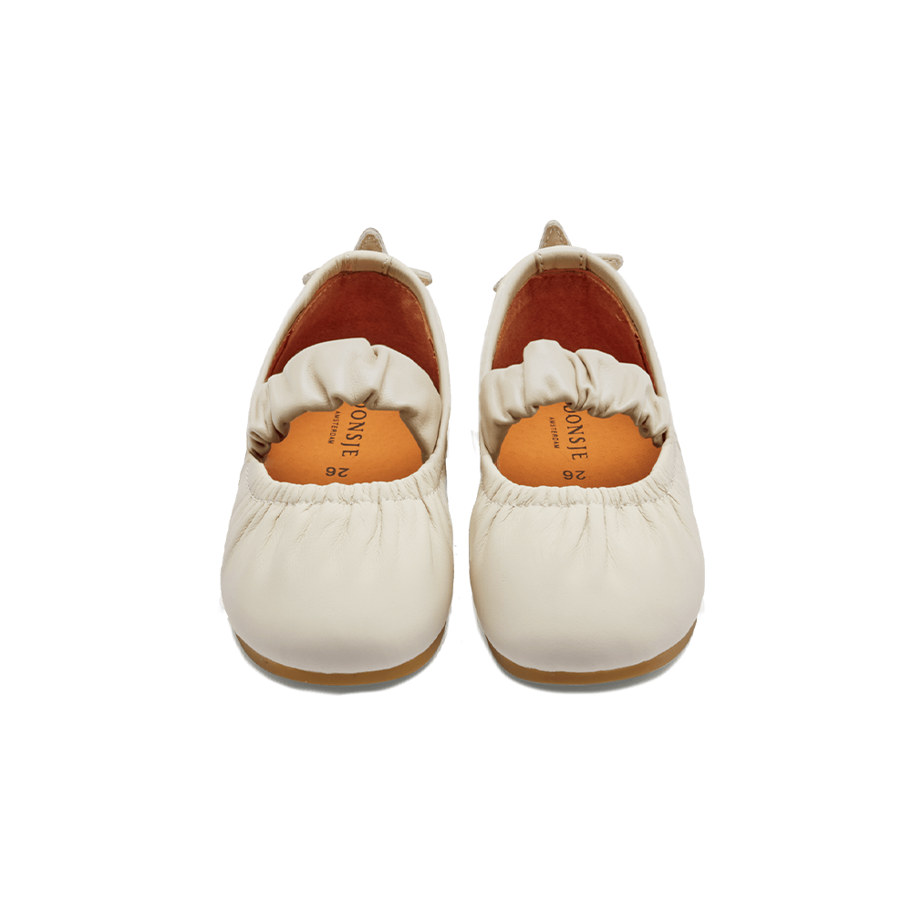 Lauran Ballerinas | Shooting Star | Cream Sheep Leather