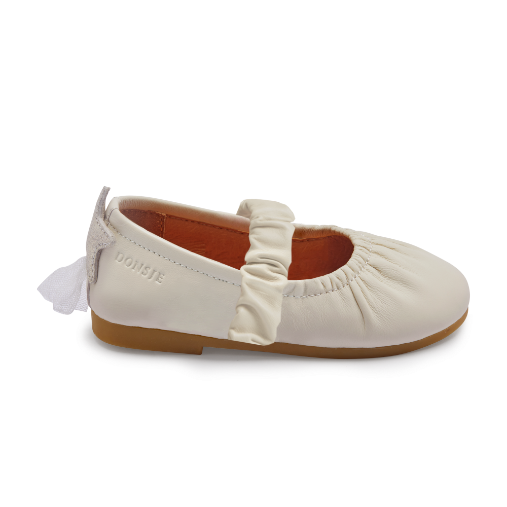 Lauran Ballerinas | Shooting Star | Cream Sheep Leather
