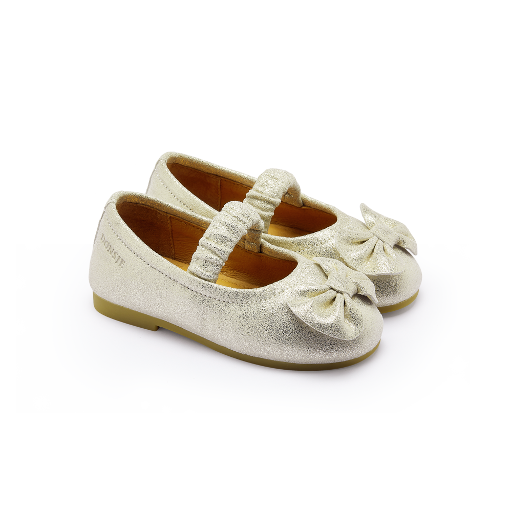 Mylah Ballerinas | Silver Metallic Leather