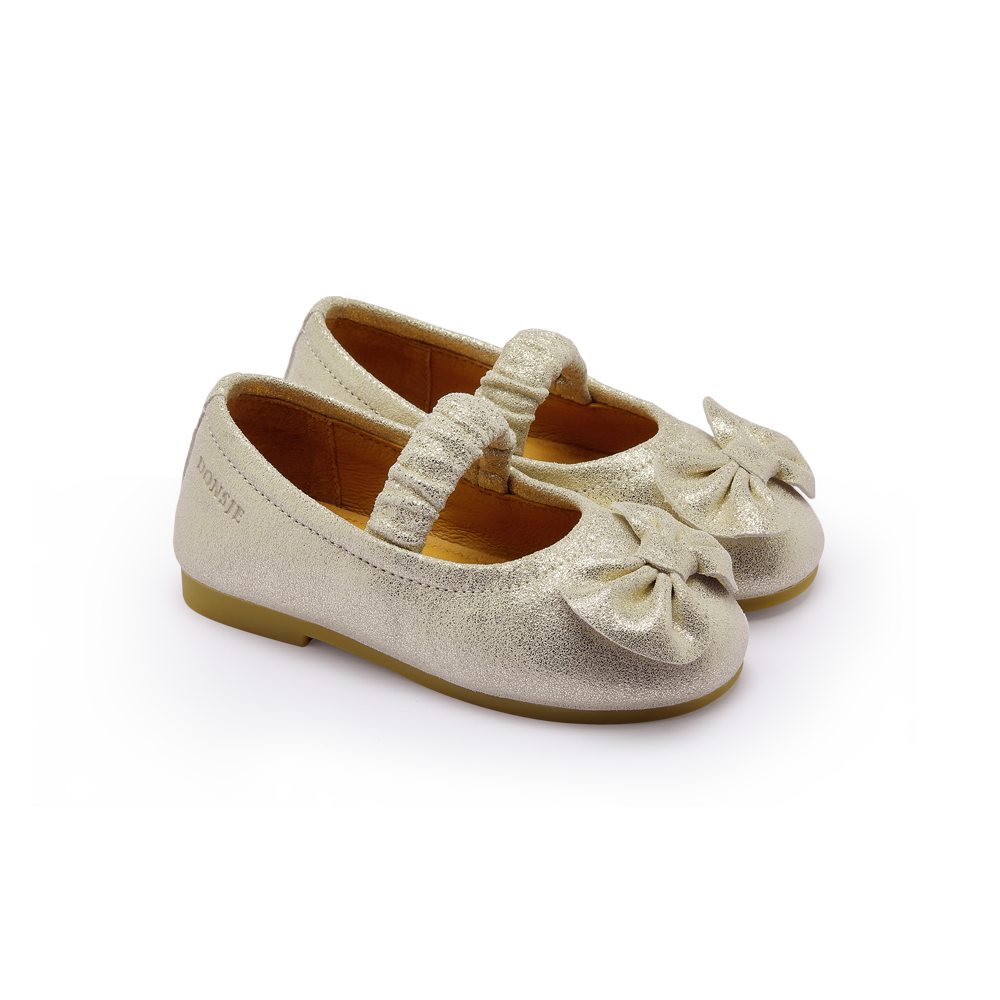 Mylah Ballerinas | Silver Metallic Leather