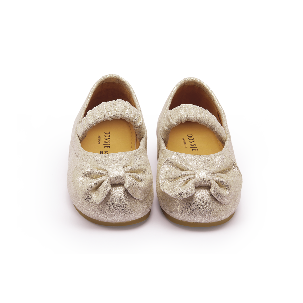 Mylah Ballerinas | Silver Metallic Leather