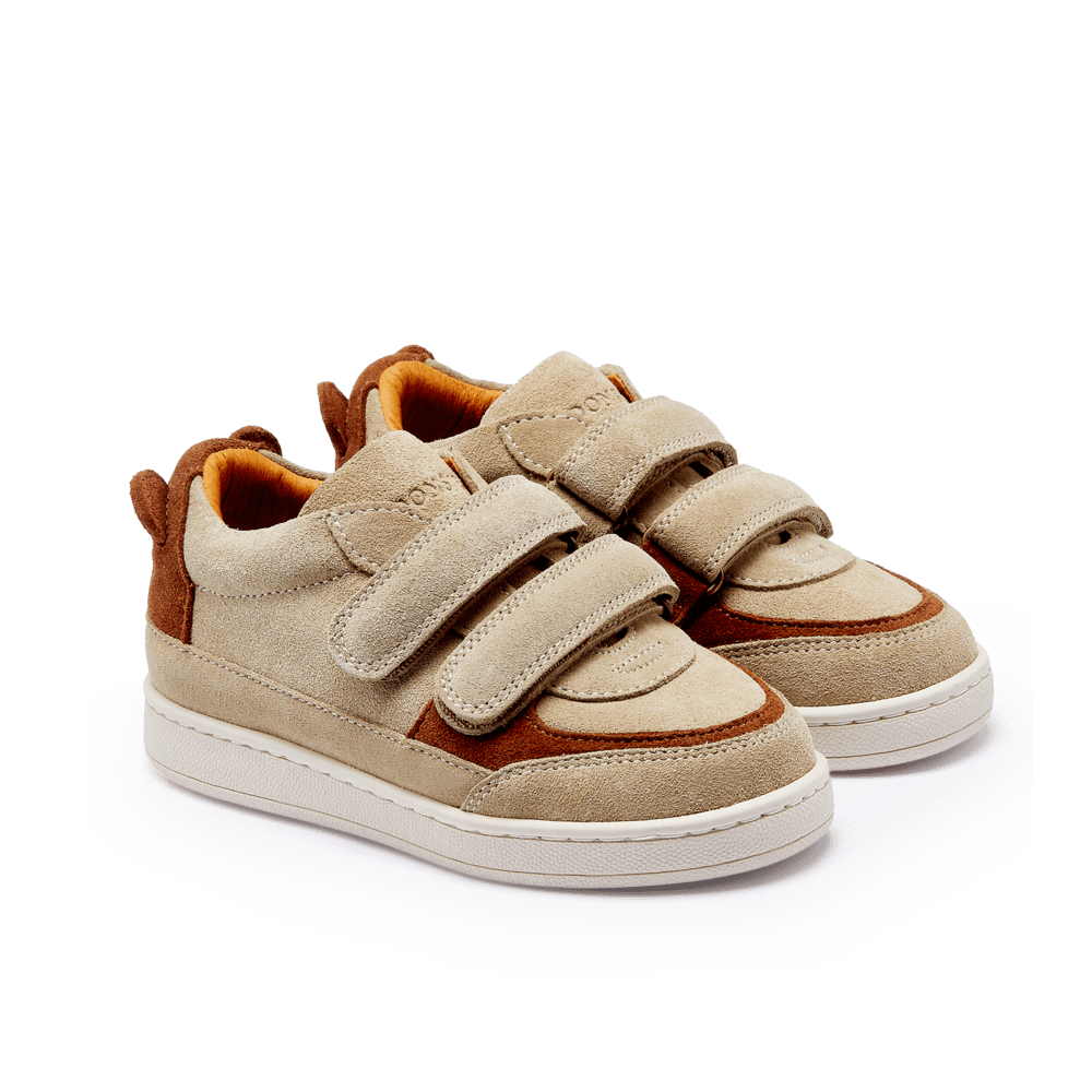 Rinou Sneakers | Bear | Taupe Suede