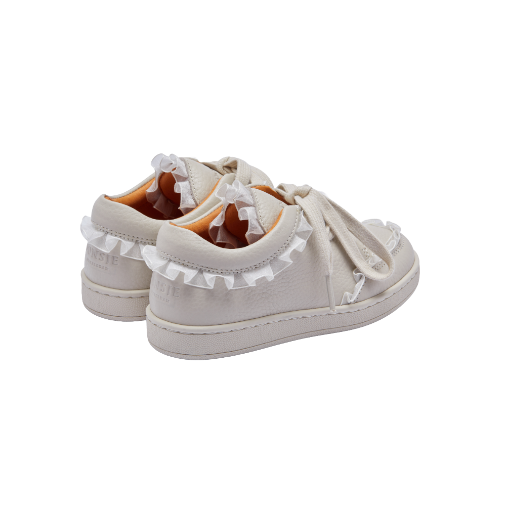 Lisel Sneakers | Off White Leather