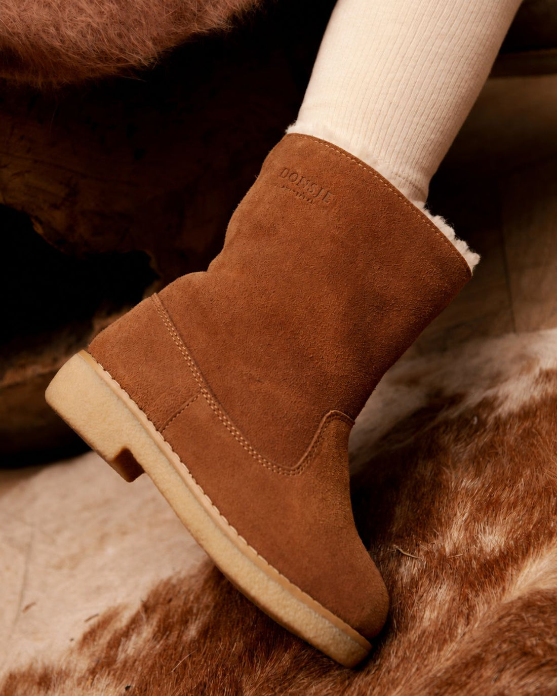 Aniq Boots | Cognac Suede