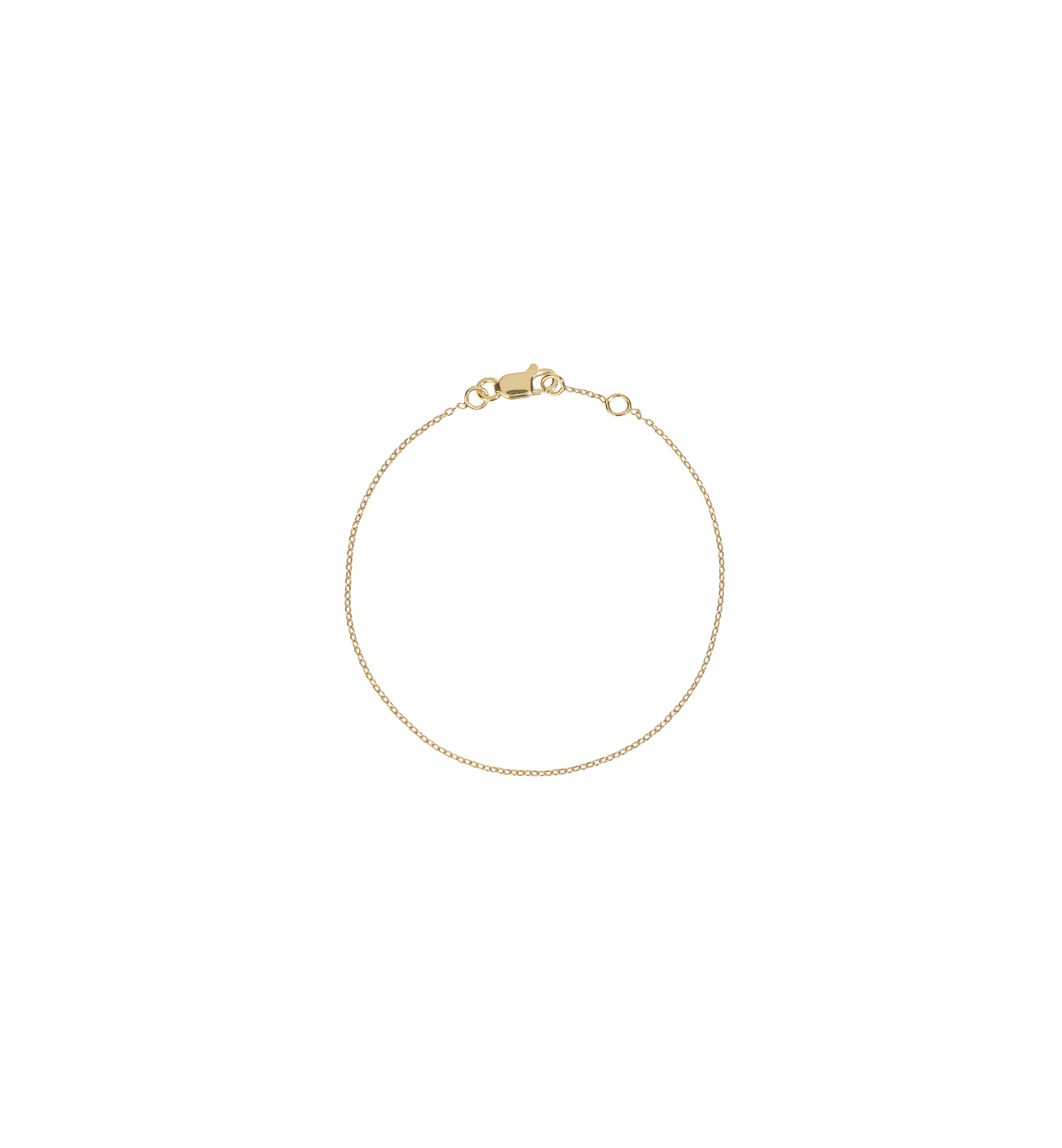 Anchor Plain Mini Bracelet | Gold Plated