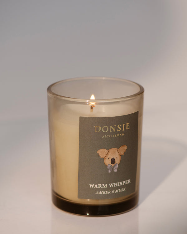 Scented Candle – Warm Whisper | Amber + Musk