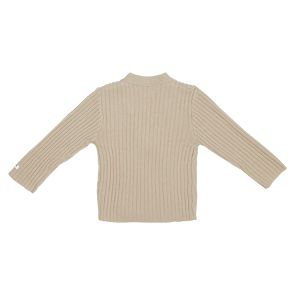Elo Merino Wool Cardigan | Oyster Grey