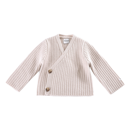 Elo Merino Wool Cardigan | Soft Blush