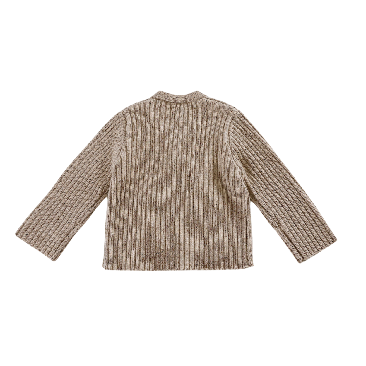 Elo Merino Wool Cardigan | Beige Melange