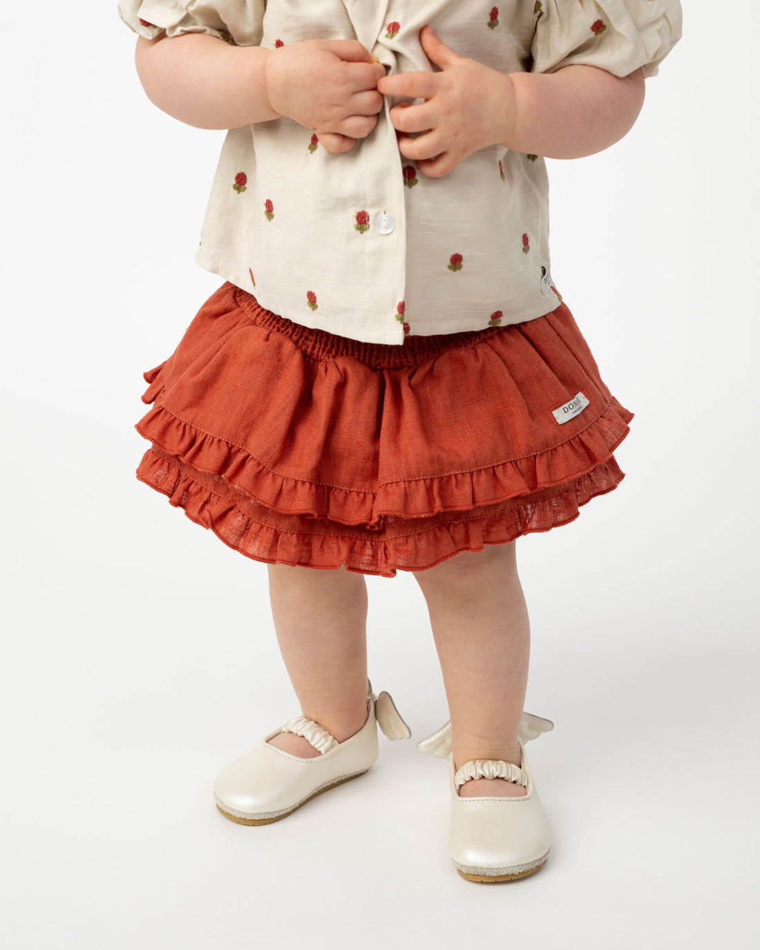 Vaibi Linen Bloomers | Rosewood