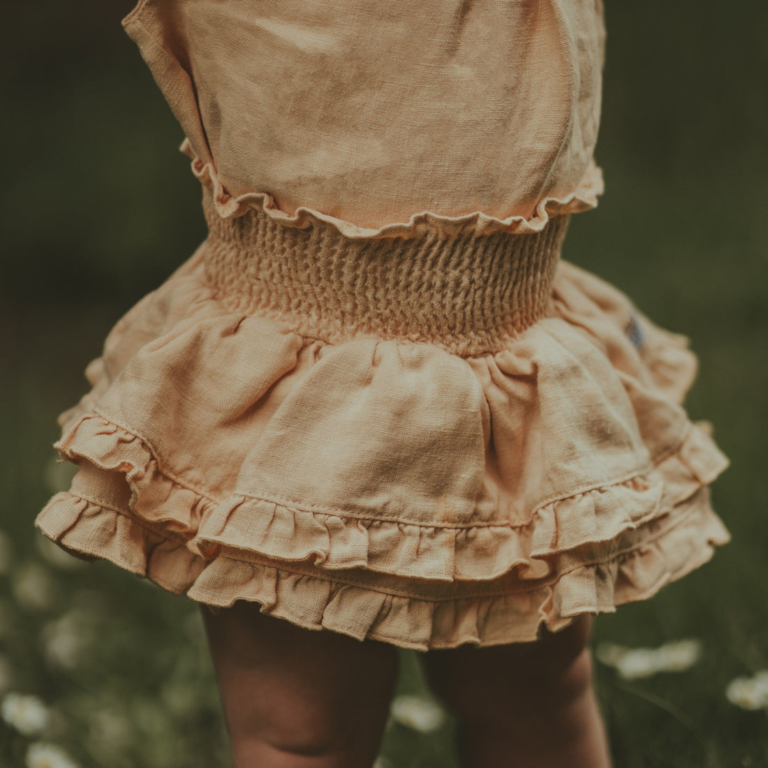 Vaibi Linen Bloomers | Rose Latte
