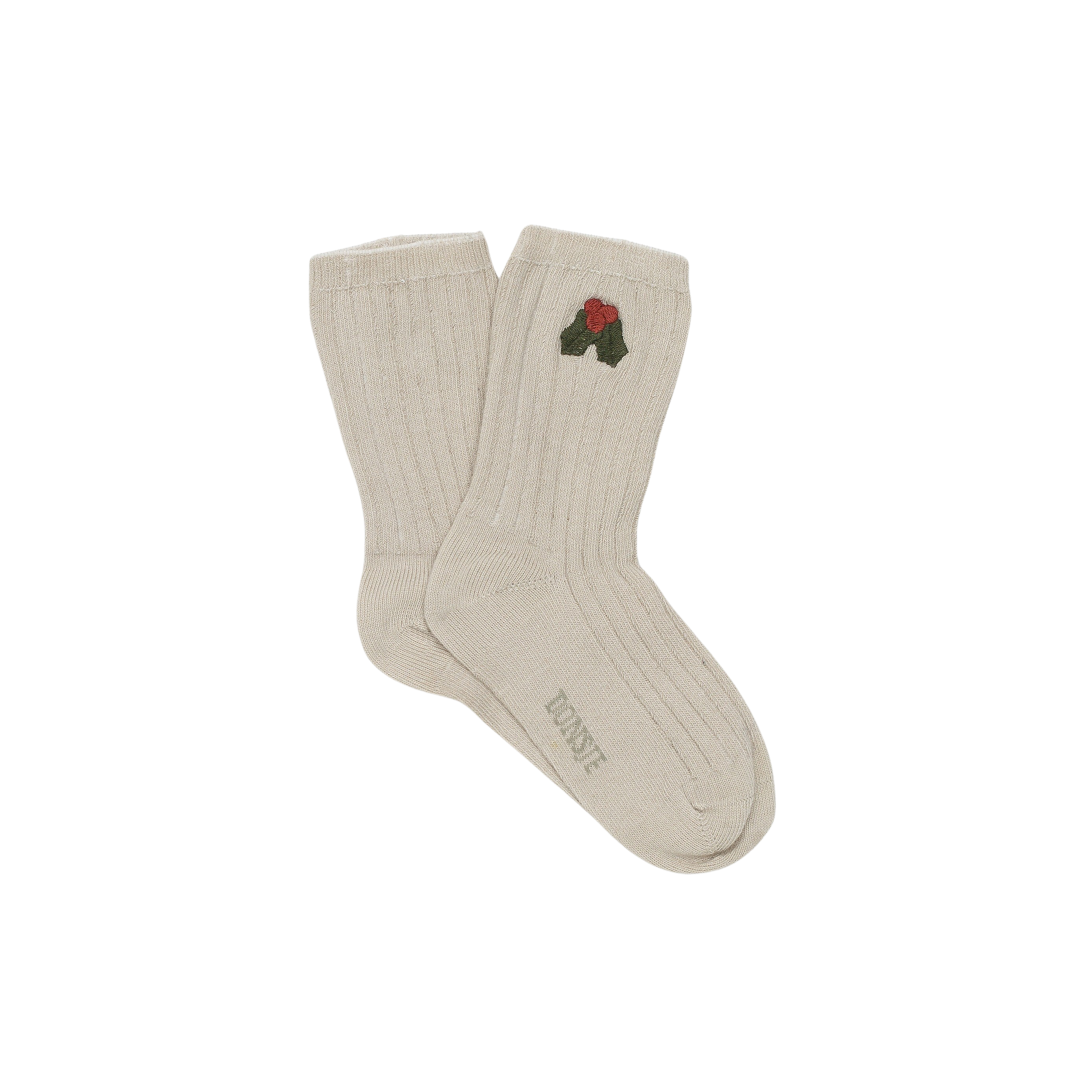 Lala Socks | Holly | Olive Grey