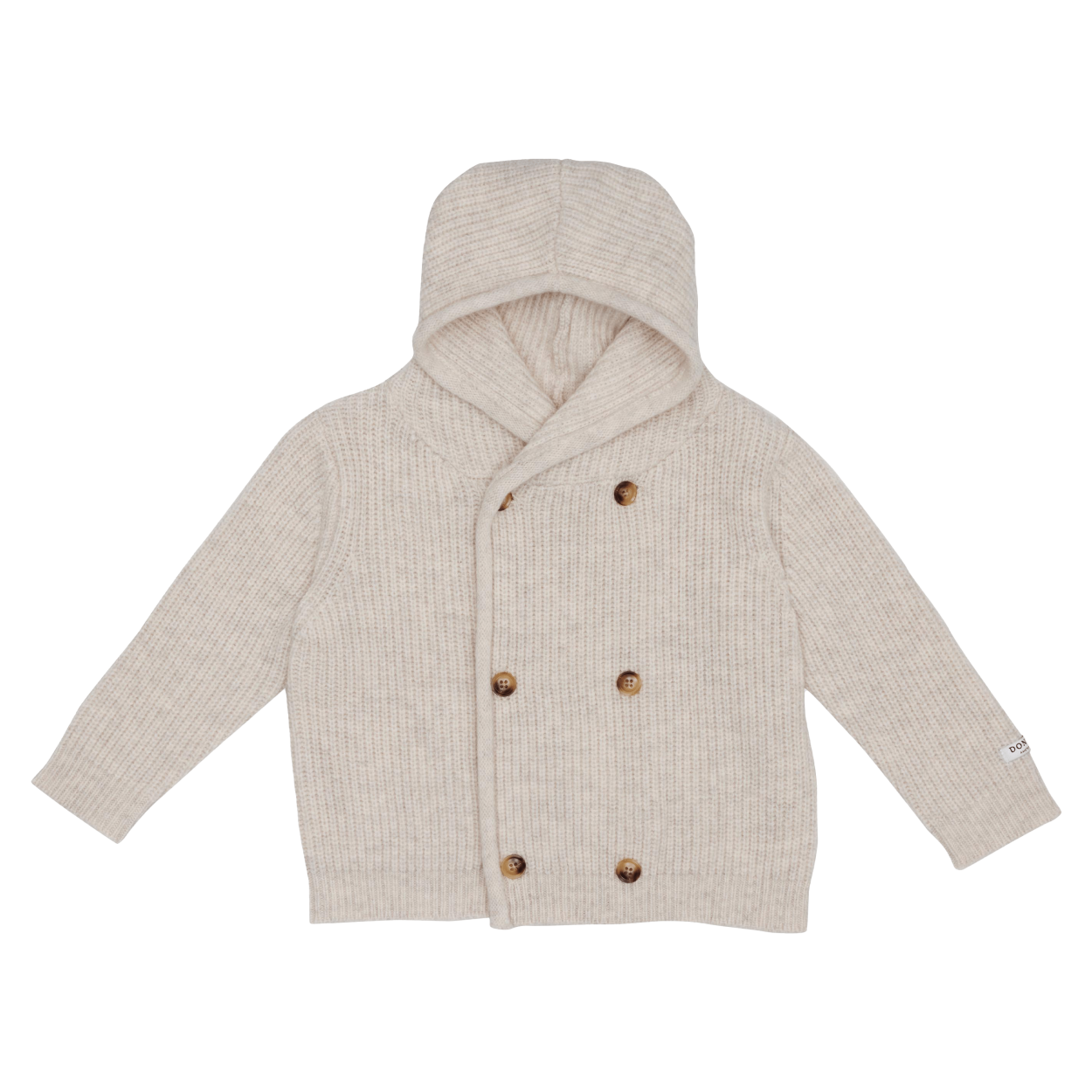 Tristan Merino Wool Cardigan | White Sand Melange