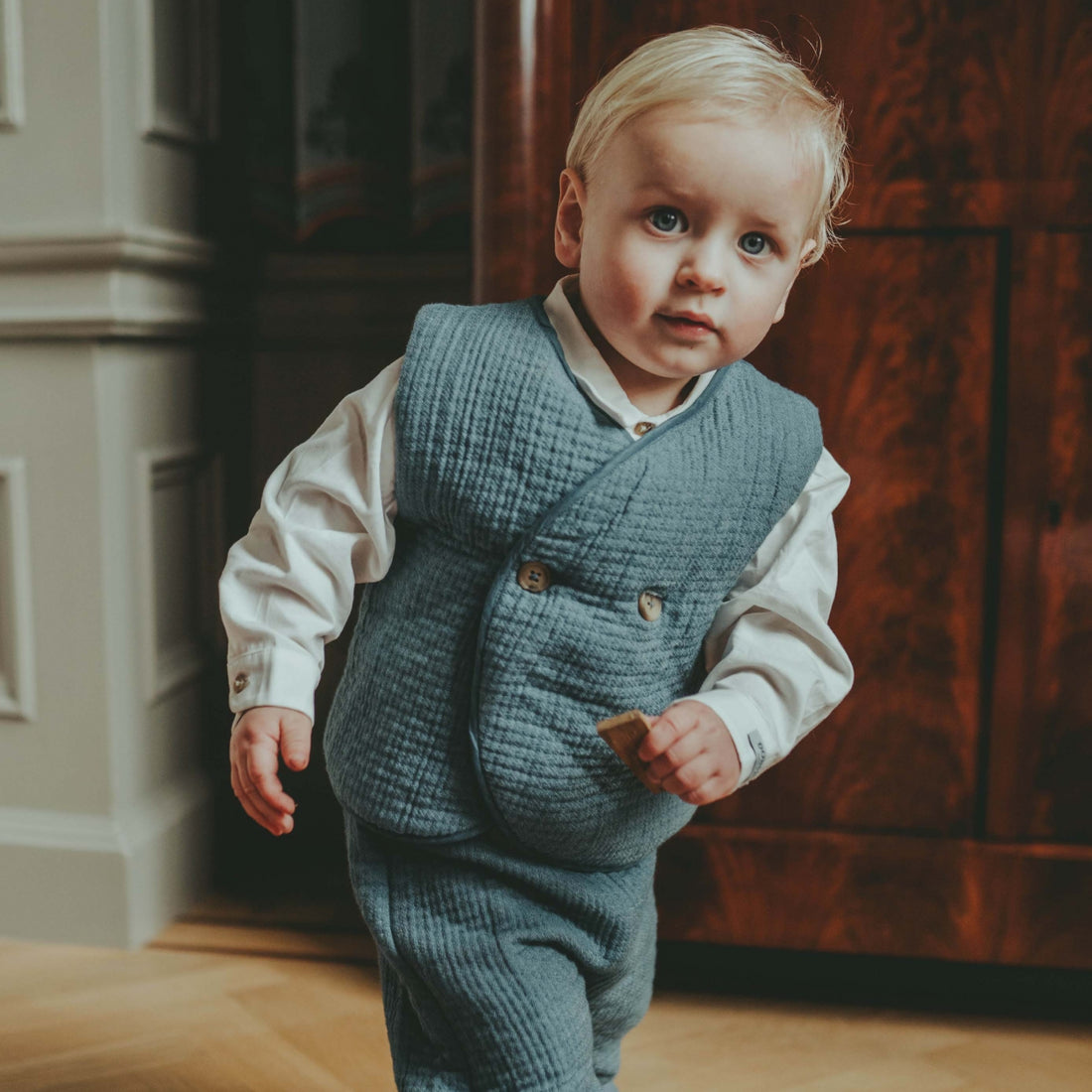 Narini Gilet | Steel Blue