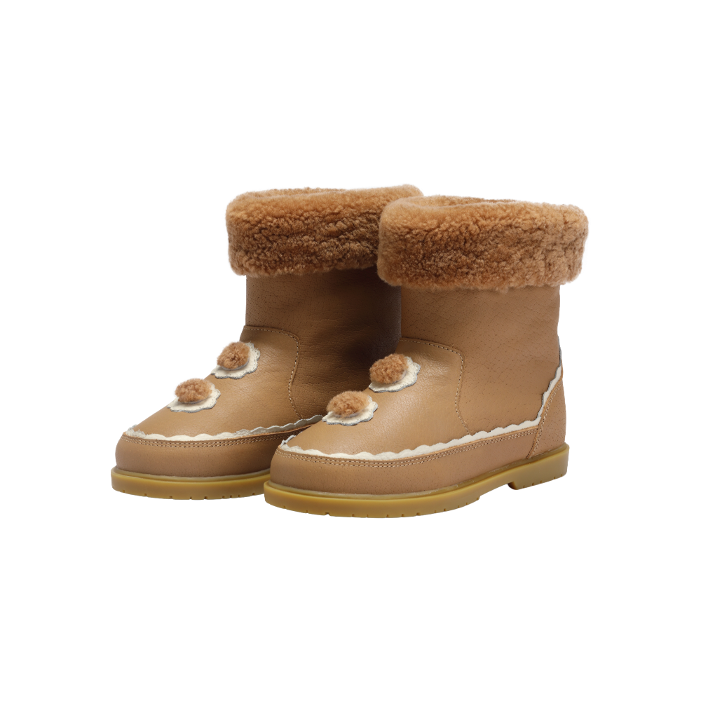Pleun Boots | Beige Leather