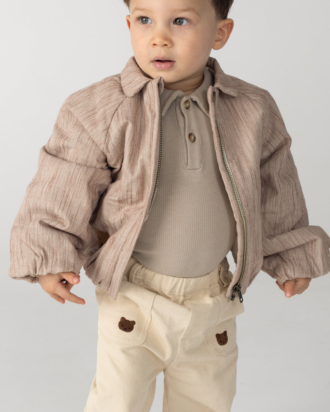 Corneel Jacket | Bear | Rust - White Striped