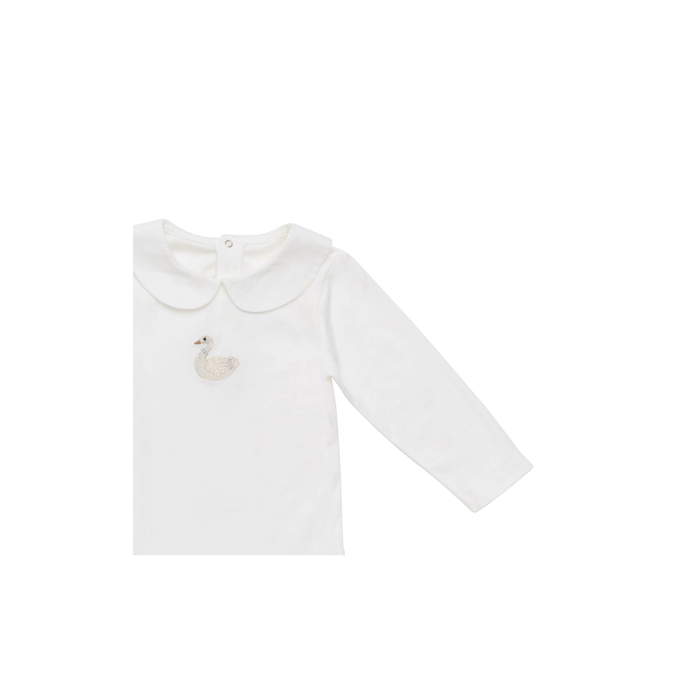 Shimmer Swan Bodysuit | Off White