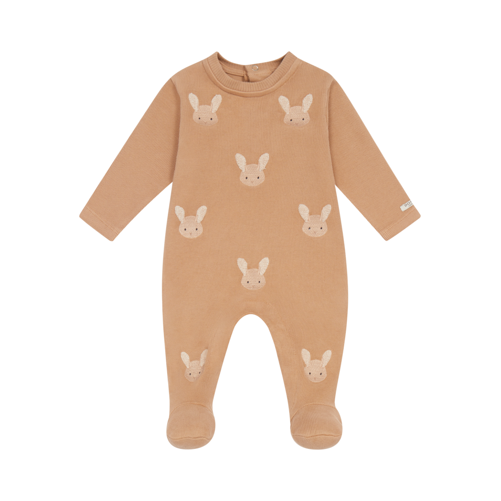 Phlyn Onesie | Fluffy Bunnies | Rose Mocha
