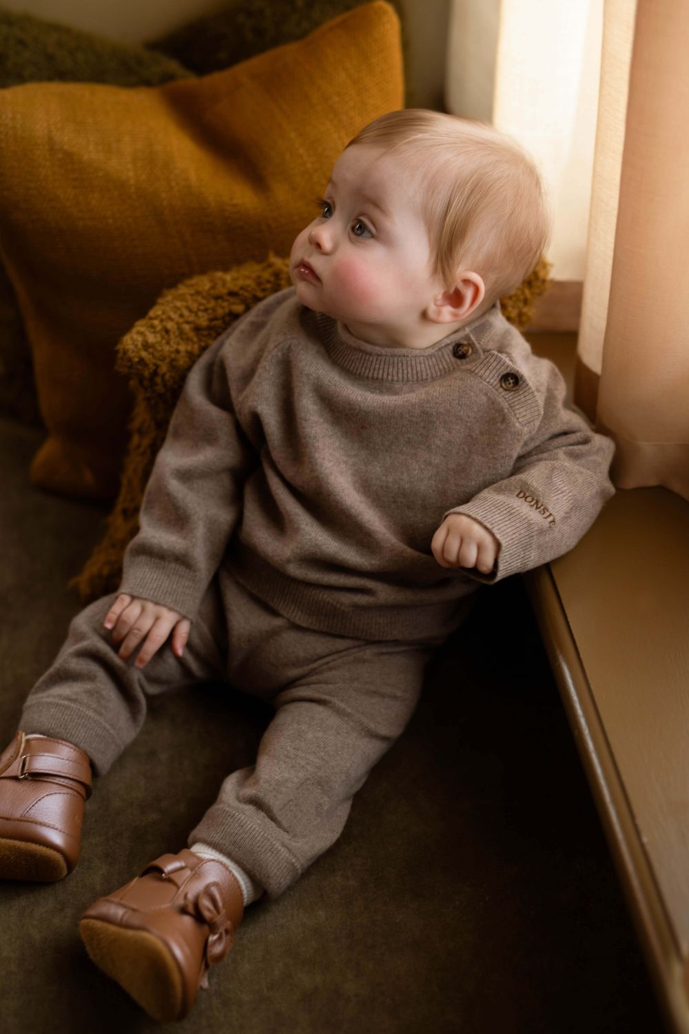 Collyns Cashmere Wool Sweater | Dusty Brown