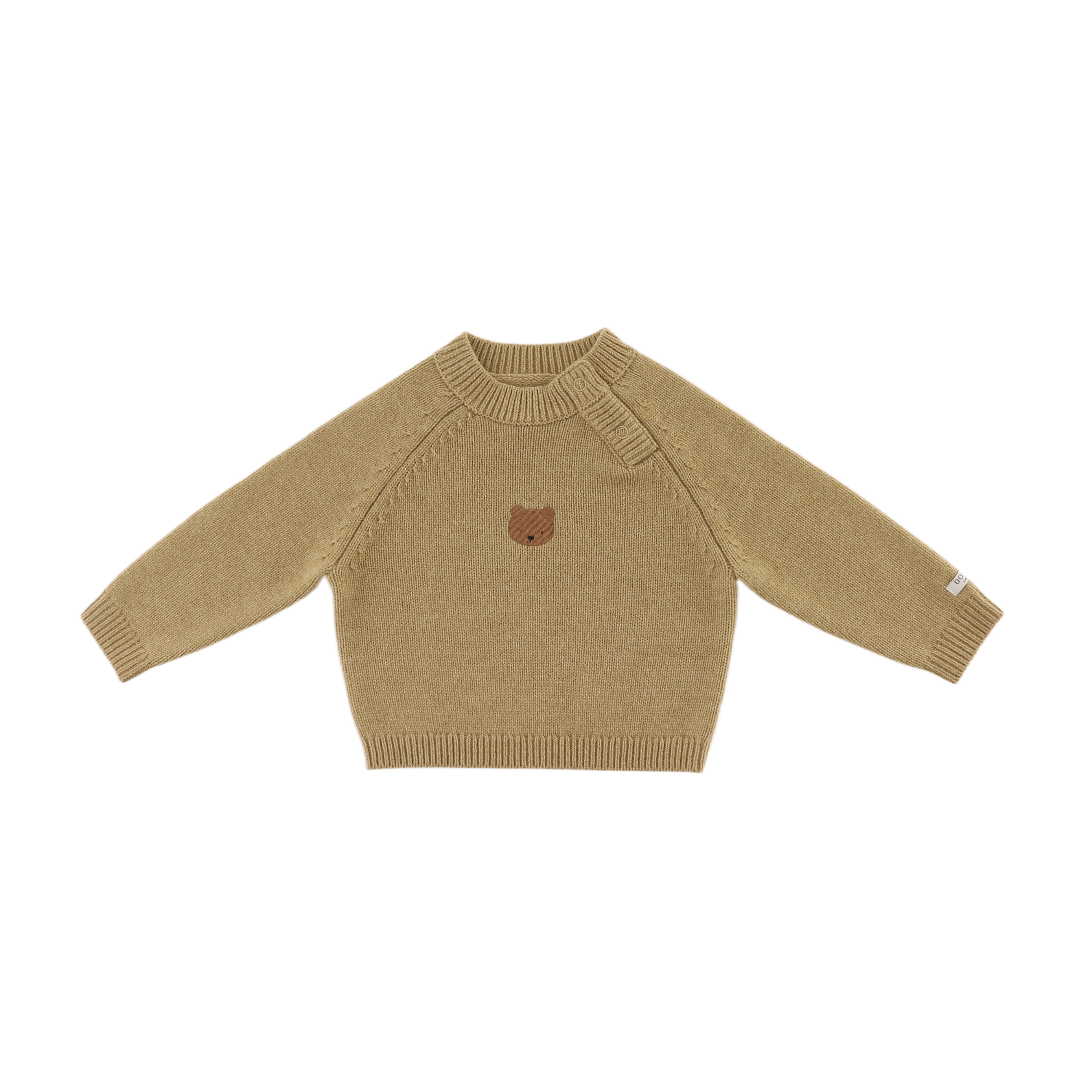 Sibbe Merino Wool Sweater | Bear | Sesame