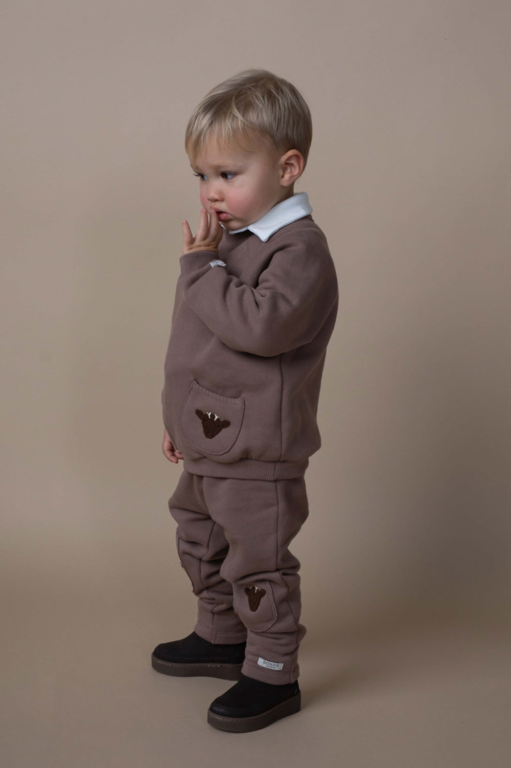 Foppe Sweater | Stags | Toffee