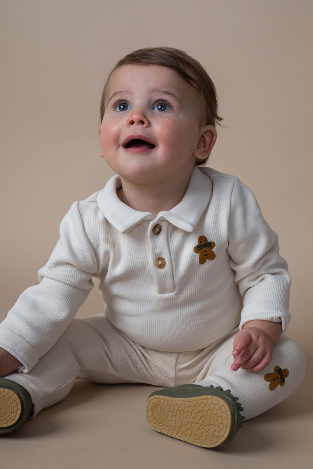 Polau Bodysuit | Gingerbread | Macaroon