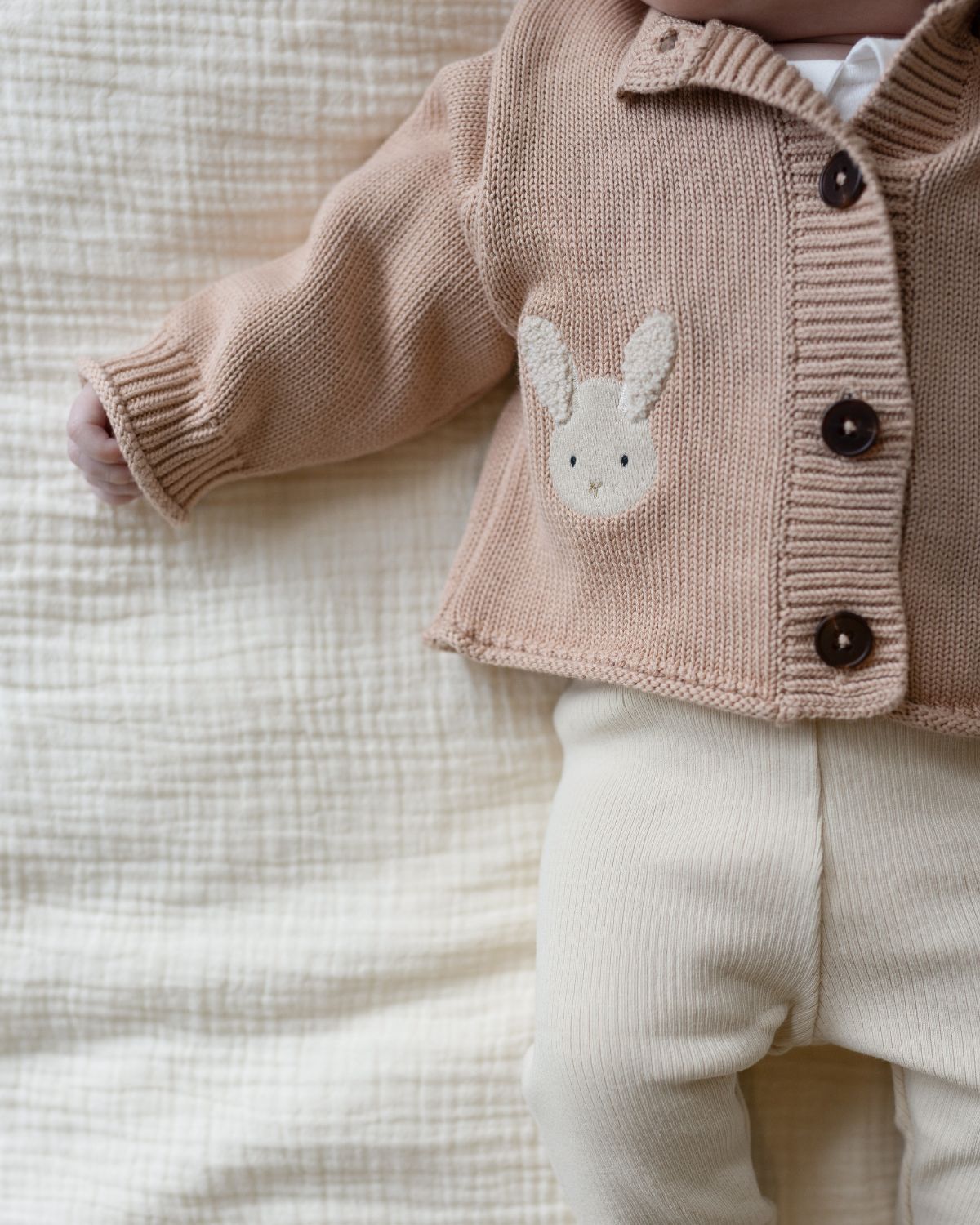 Danta Cardigan | Fluffy Bunny | Rose Mocha