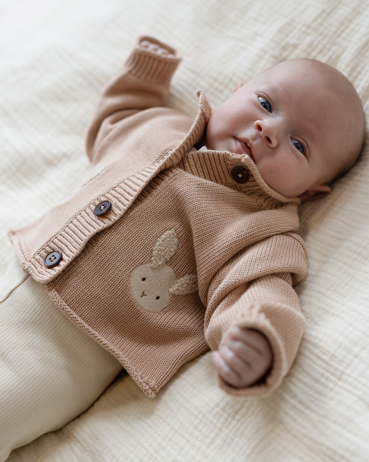 Danta Cardigan | Fluffy Bunny | Rose Mocha