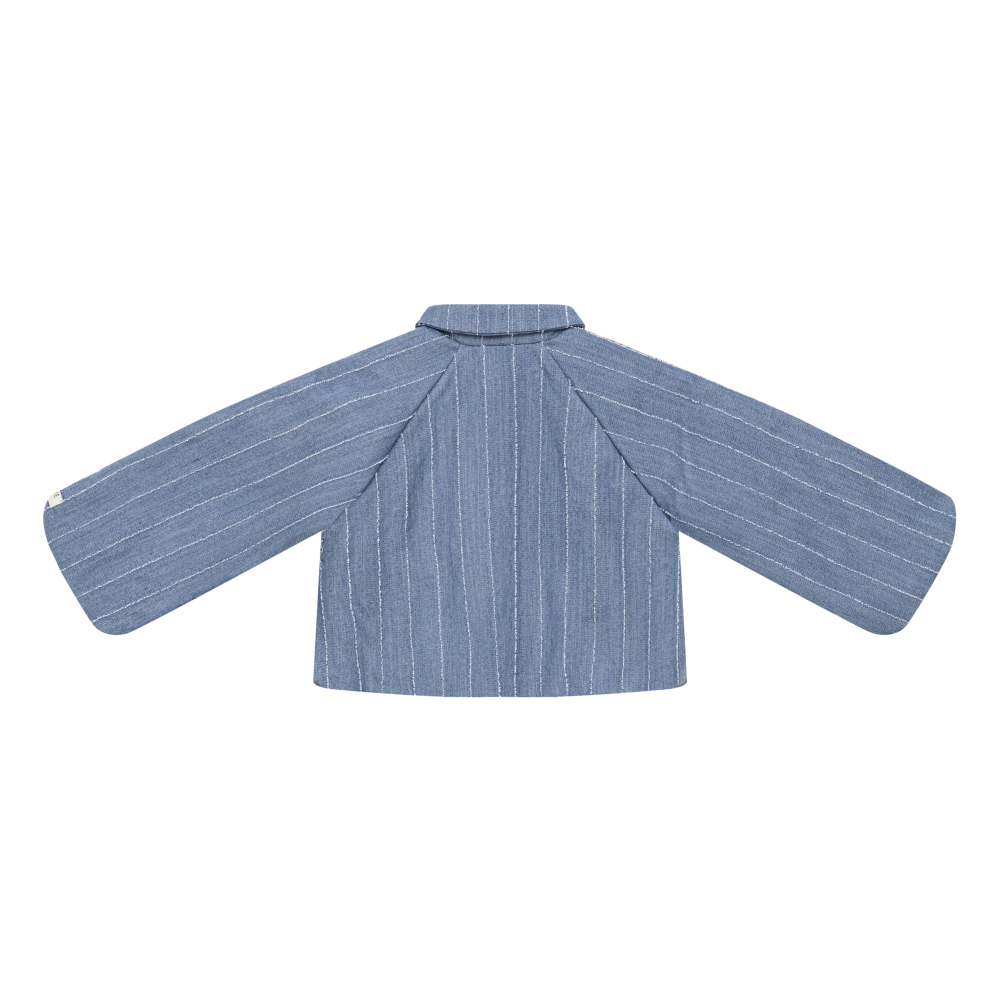 Cyran Jacket | Foggy Blue Striped