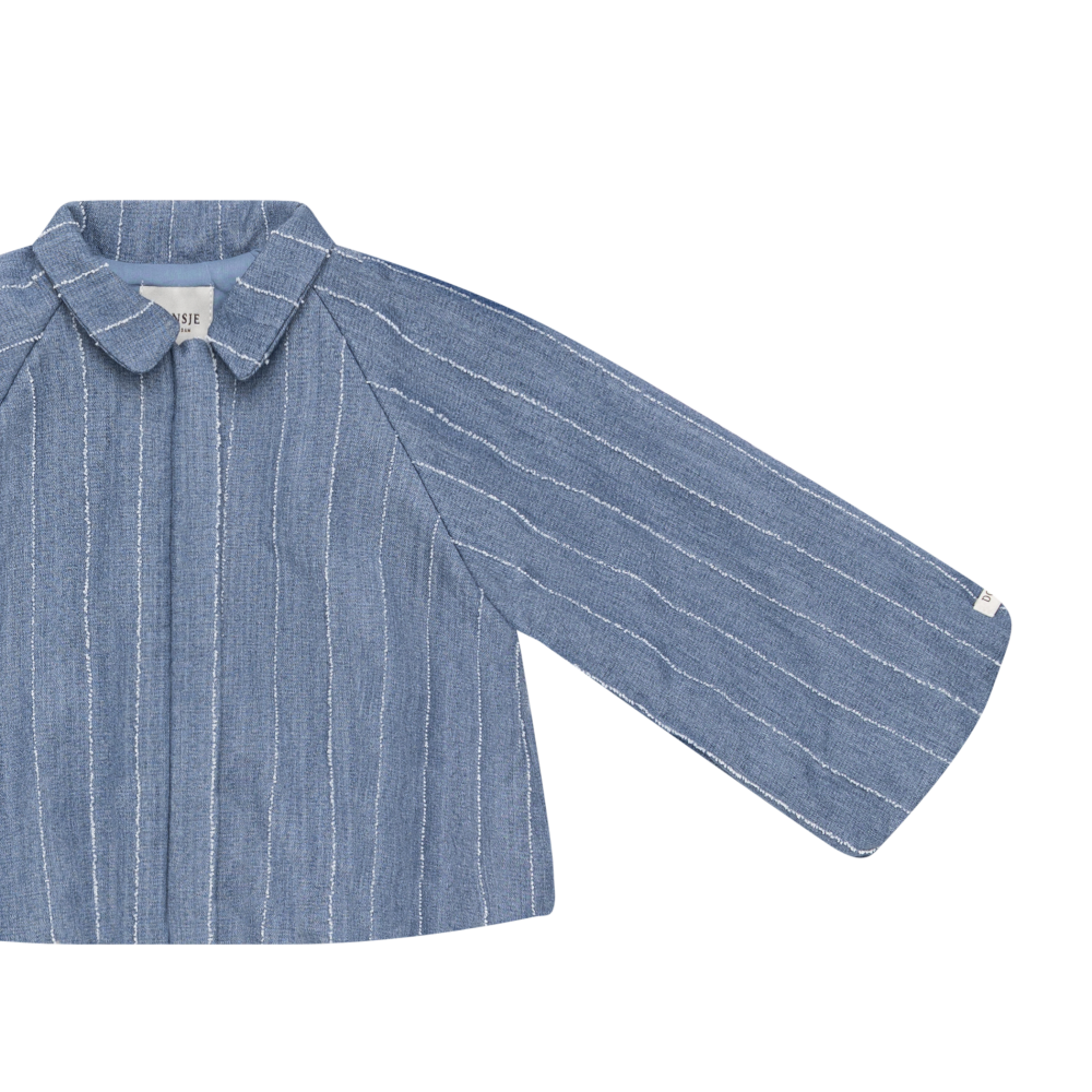 Cyran Jacket | Foggy Blue Striped