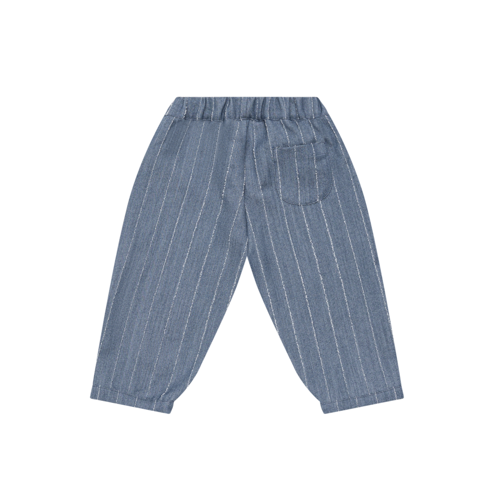 Mink Trousers | Foggy Blue Striped