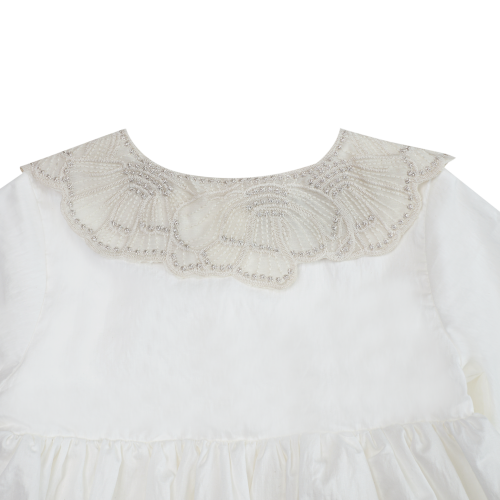 Doriane Dress | Crispy White