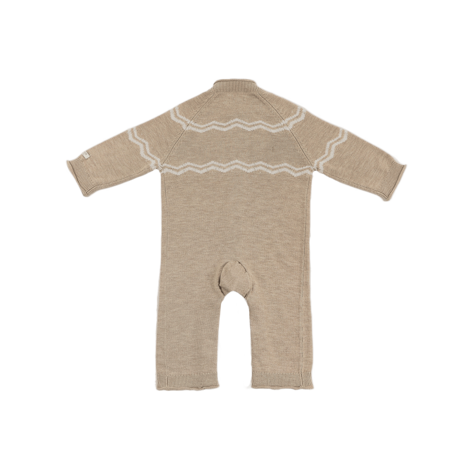 Guillaume Merino Wool Jumpsuit | Bears | Latte Melange