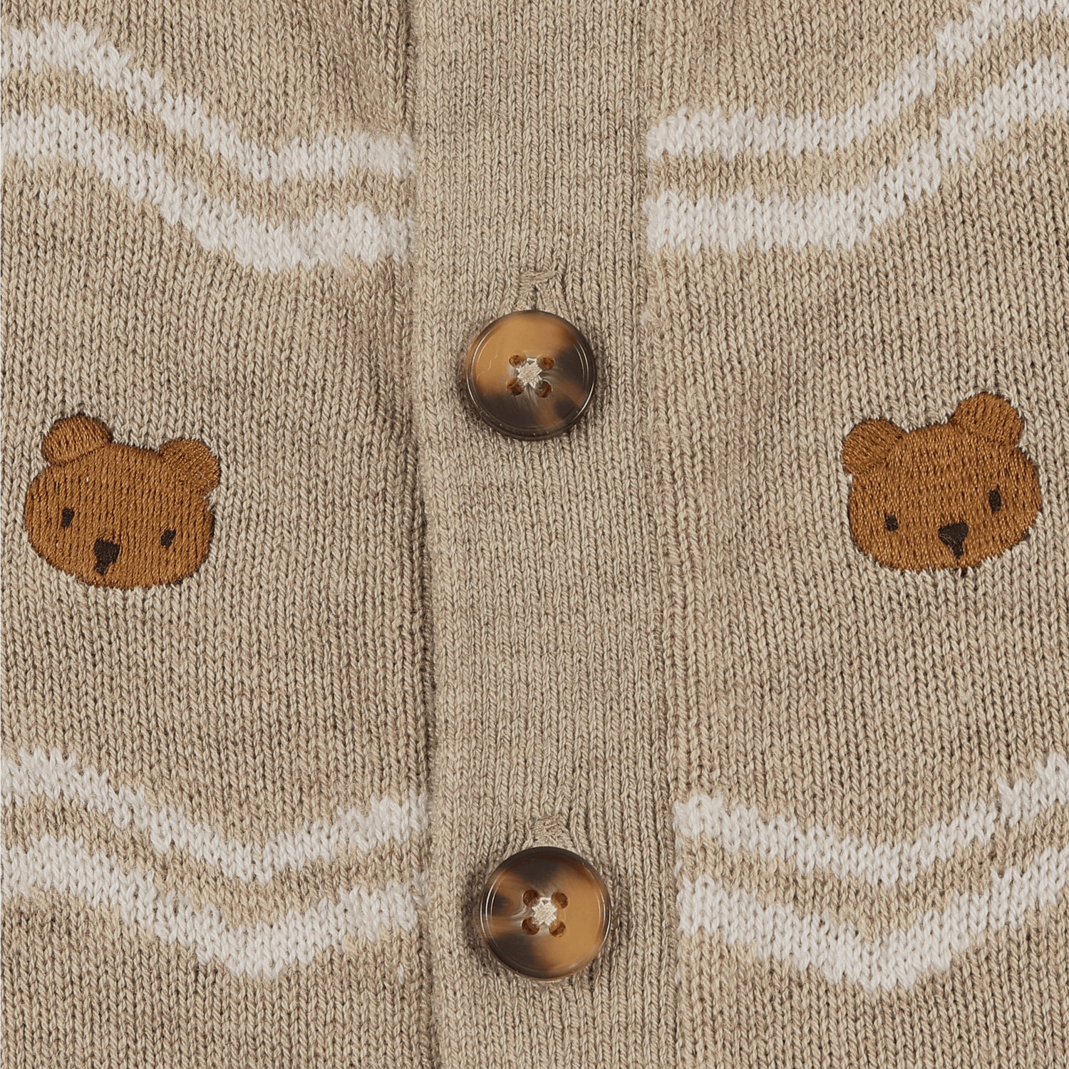 Guillaume Merino Wool Jumpsuit | Bears | Latte Melange
