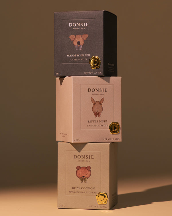 The Donsje Scented Candle for Moms and Moms-to-Be – Cozy Cocoon | Tonkabean + Clovebud