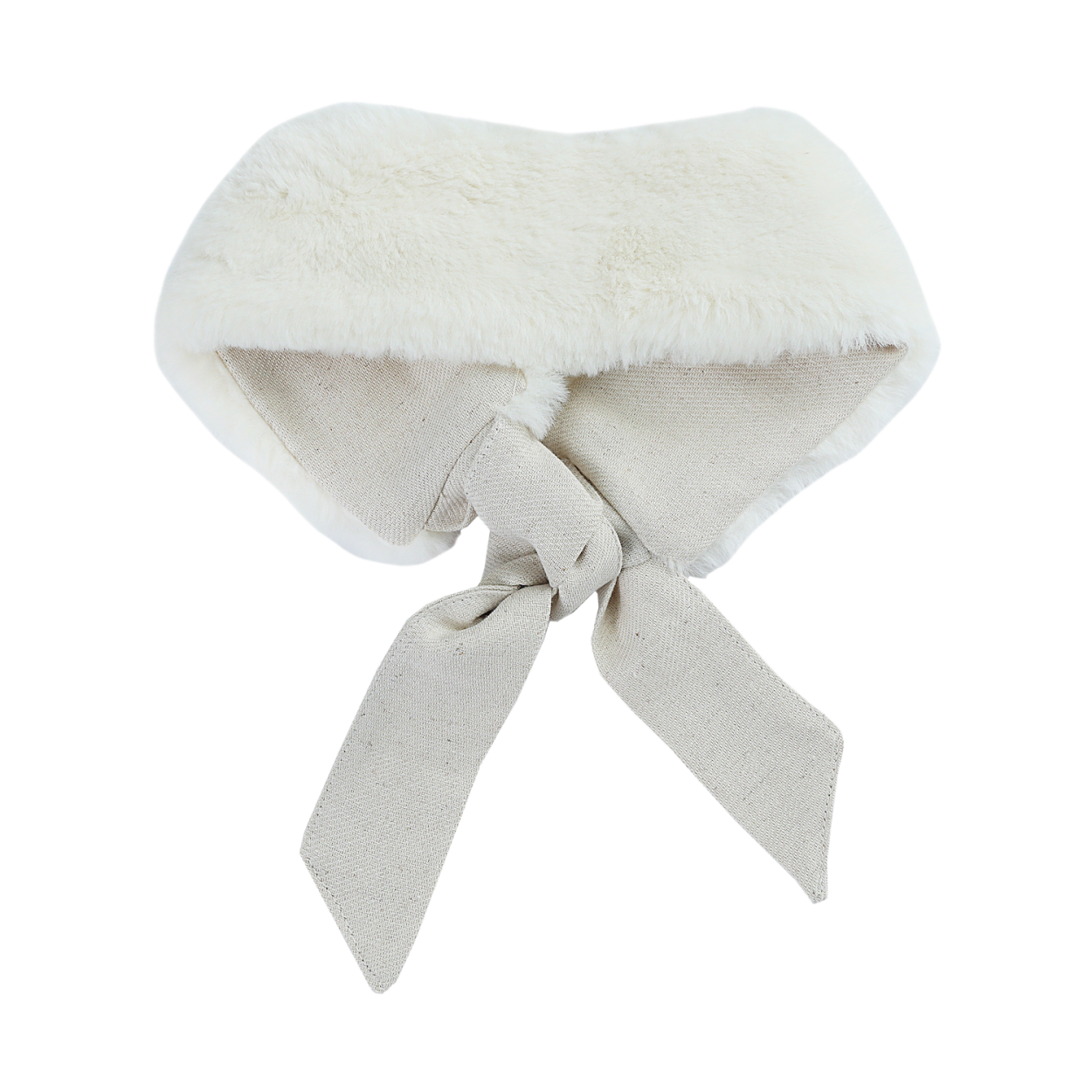 Ella Headband | Off White Teddy