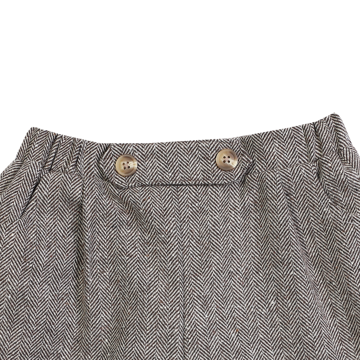 Fifi Shorts | Woody Brown Tweed